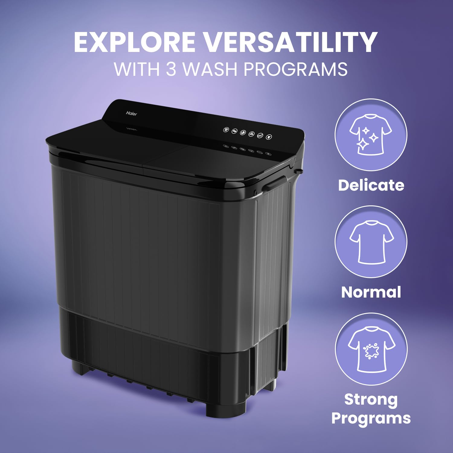 Haier 14 Kg 5 Star Semi Automatic Top Load Washing Machine
