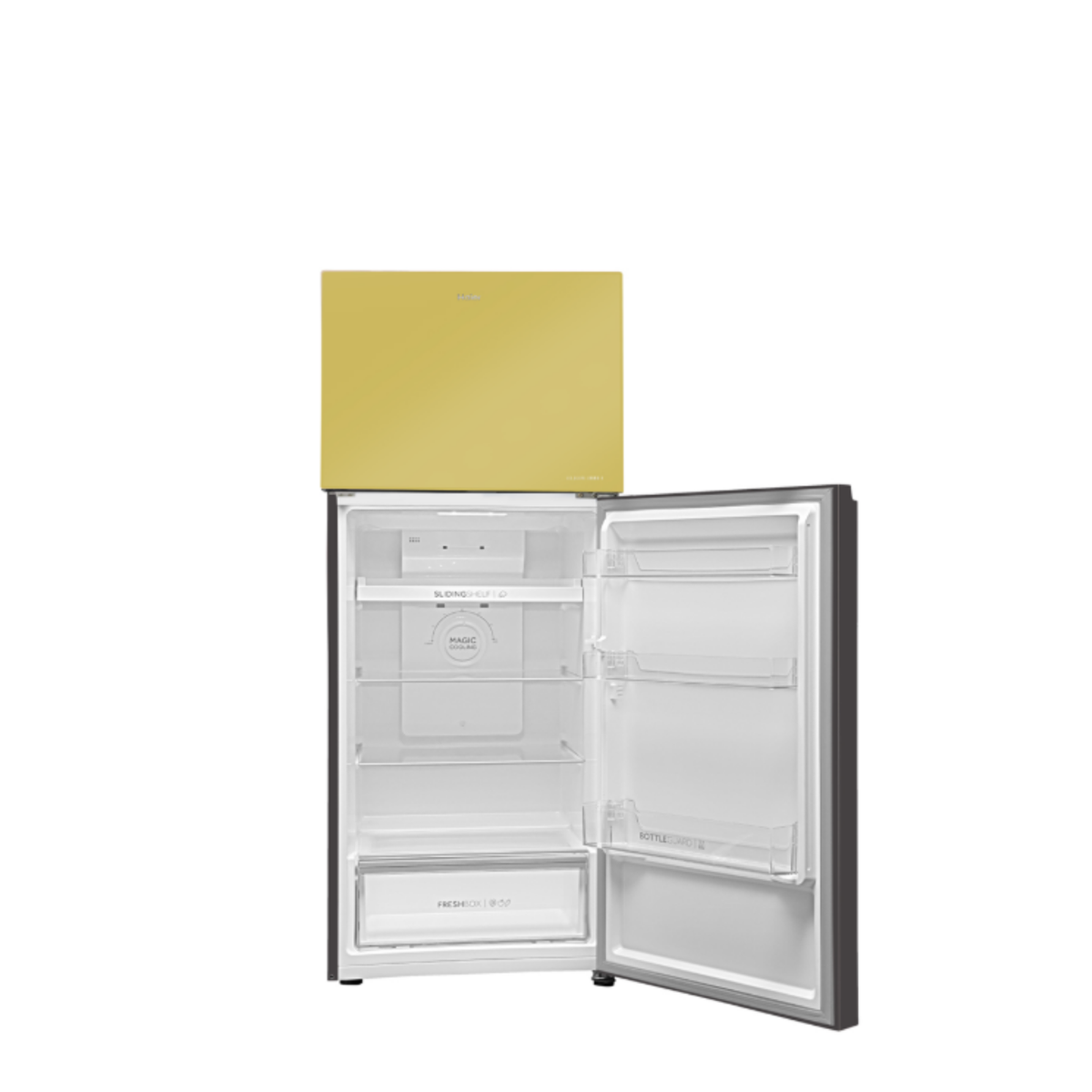 Haier 328L 2 Star Glass Double Door Refrigerator - HRF-3782YGGA-P