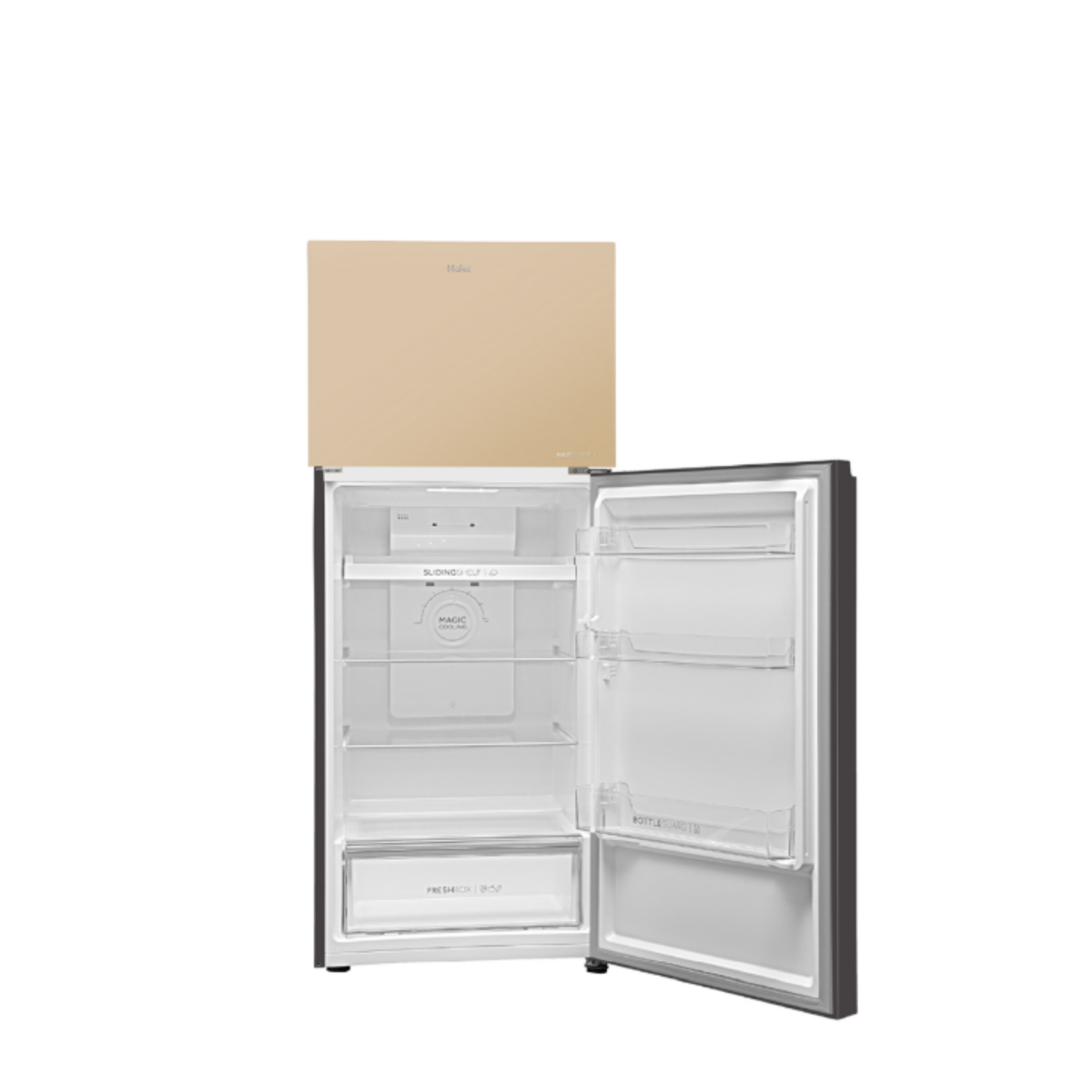 Haier 328L 2 Star Glass Double Door Refrigerator - HRF-3782CPGA-P