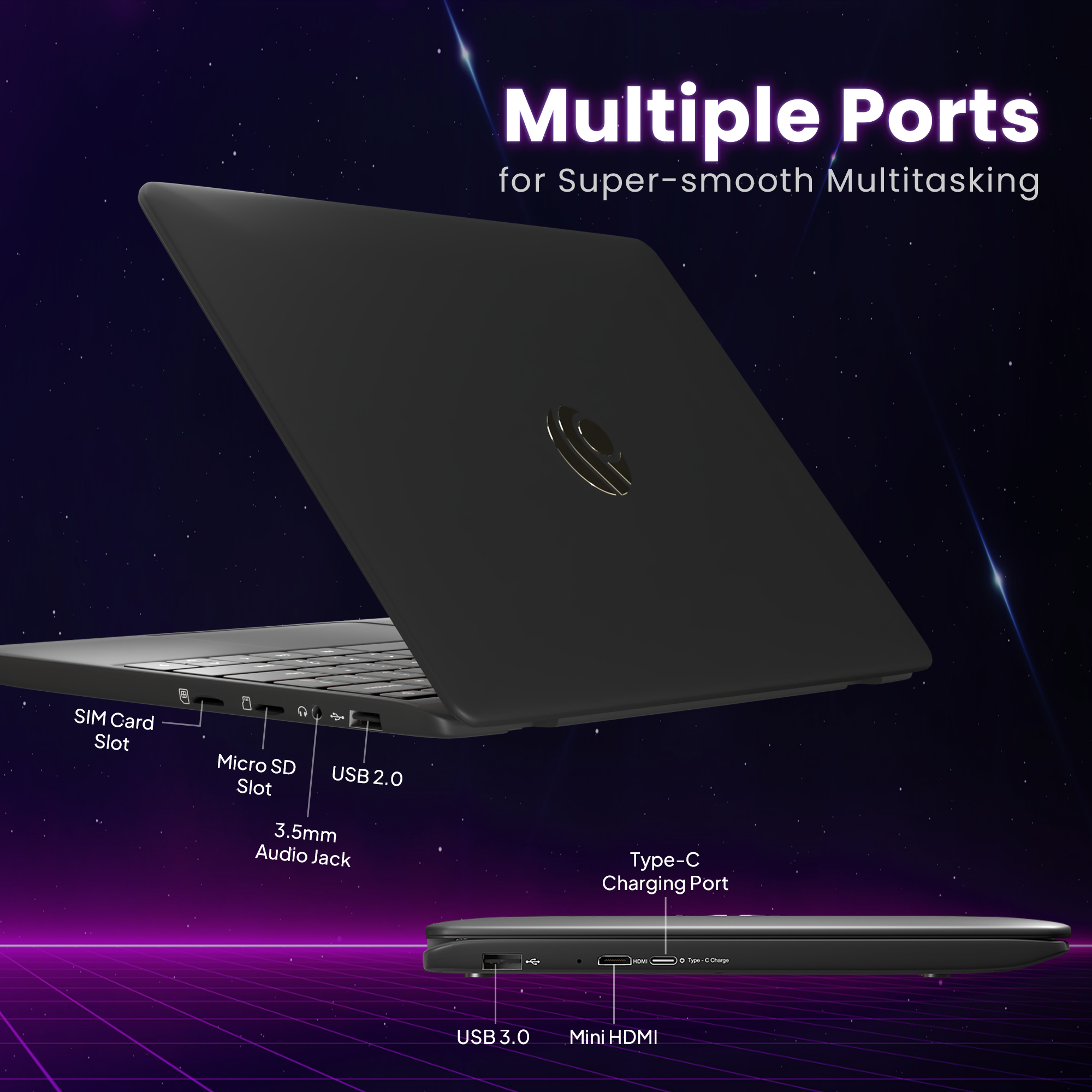 Primebook S 4G- 2024(New- WiFi+4G) Android Based MediaTek MT8788 - (PrimeOS) 4G SIM Slot- Thin and Light Laptop (11.6 Inch- 1.065 Kg- Type C) (4GB/128GB eMMC Storage- Black)