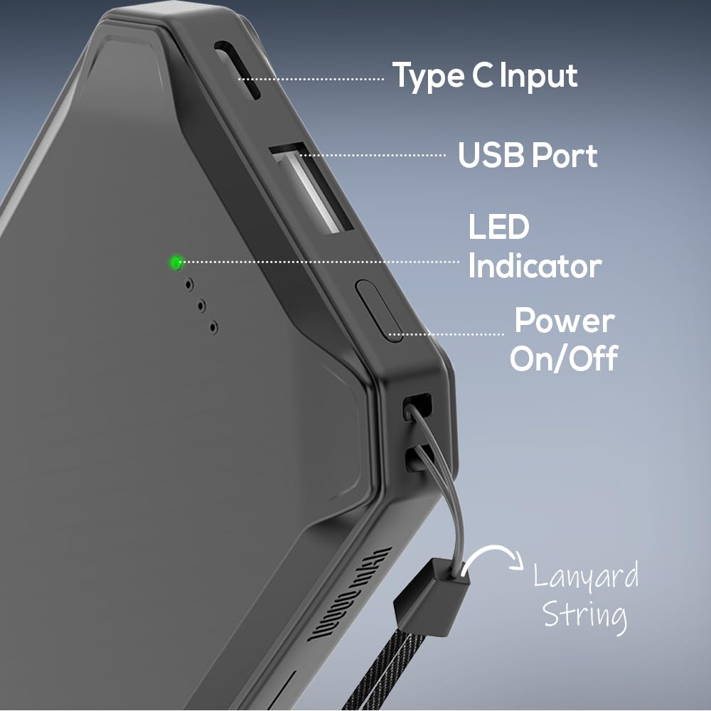 Black Toreto POWER EDGE+ Powerbank