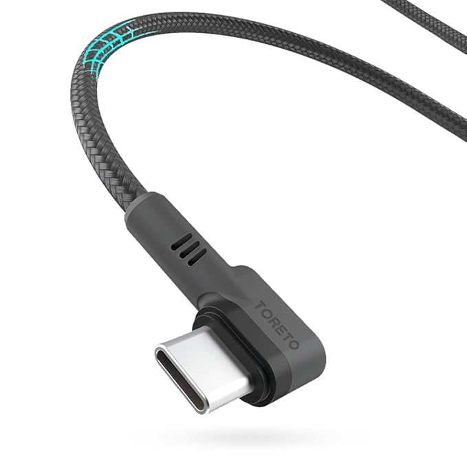 Toreto DURA L3 Fast Charging 3A USB to Type-C Cable 1.Meter with Charge & Sync Function for All Type-C Devices