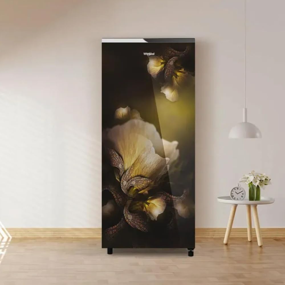 Whirlpool 207L 3 Star Glass Door Single Door Refrigerator
