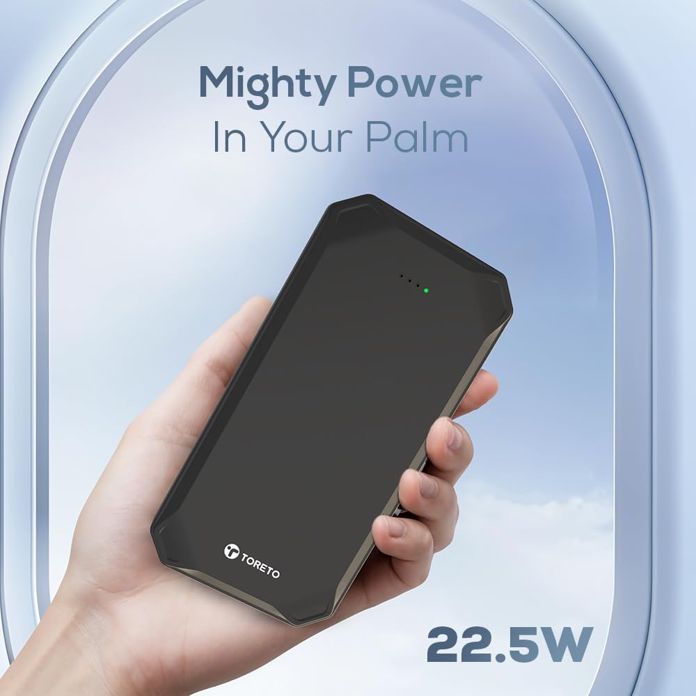 Black Toreto POWER EDGE+ Powerbank