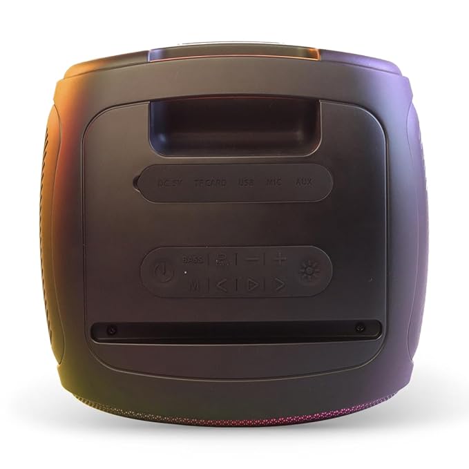 Toreto Party Pulse Wireless Portable Bluetooth Party Speaker| Dynamic Running RGB Light| 60Watt Signature Deep Bass Speaker | AUX- TF- TWS- USB Support | HD Sound| with Wireless Karaoke Mic
