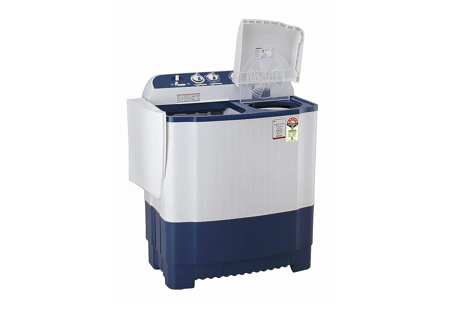LG 7 Kg 5 Star Semi-Automatic Top Loading Washing Machine Appliance (P7010NBAZ- Dark Blue)
