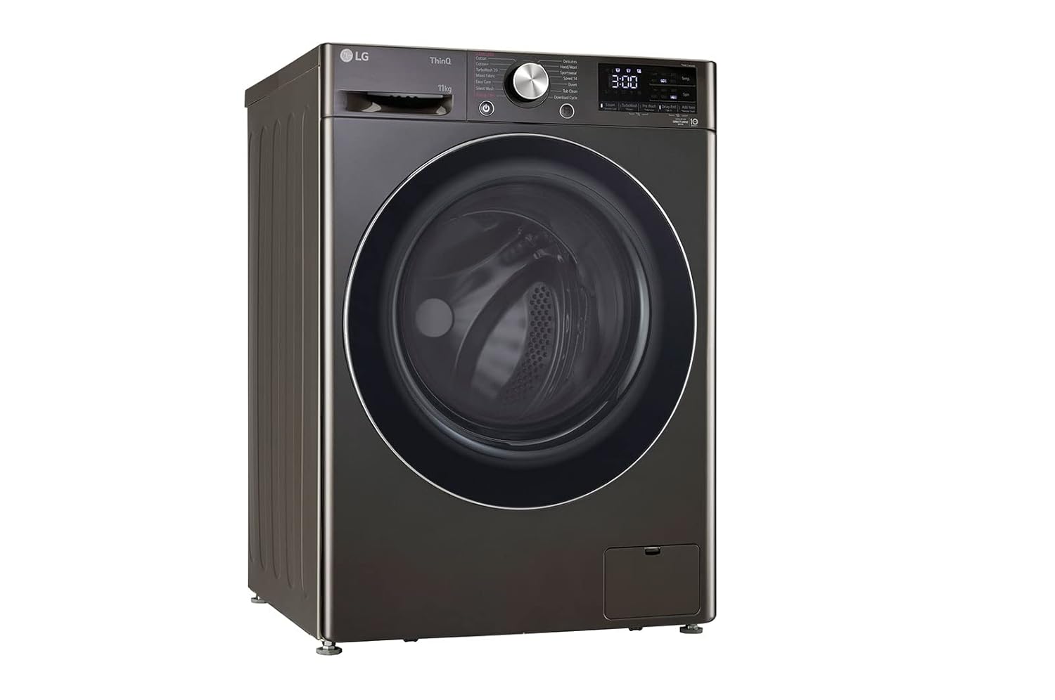 LG 11 Kg 5 Star Inverter Wi-Fi Fully-Automatic Front Load Washing Machine with In-Built Heater (FHP1411Z9B- Black VCM- AI DD Technology- 1400 RPM & Steam+)