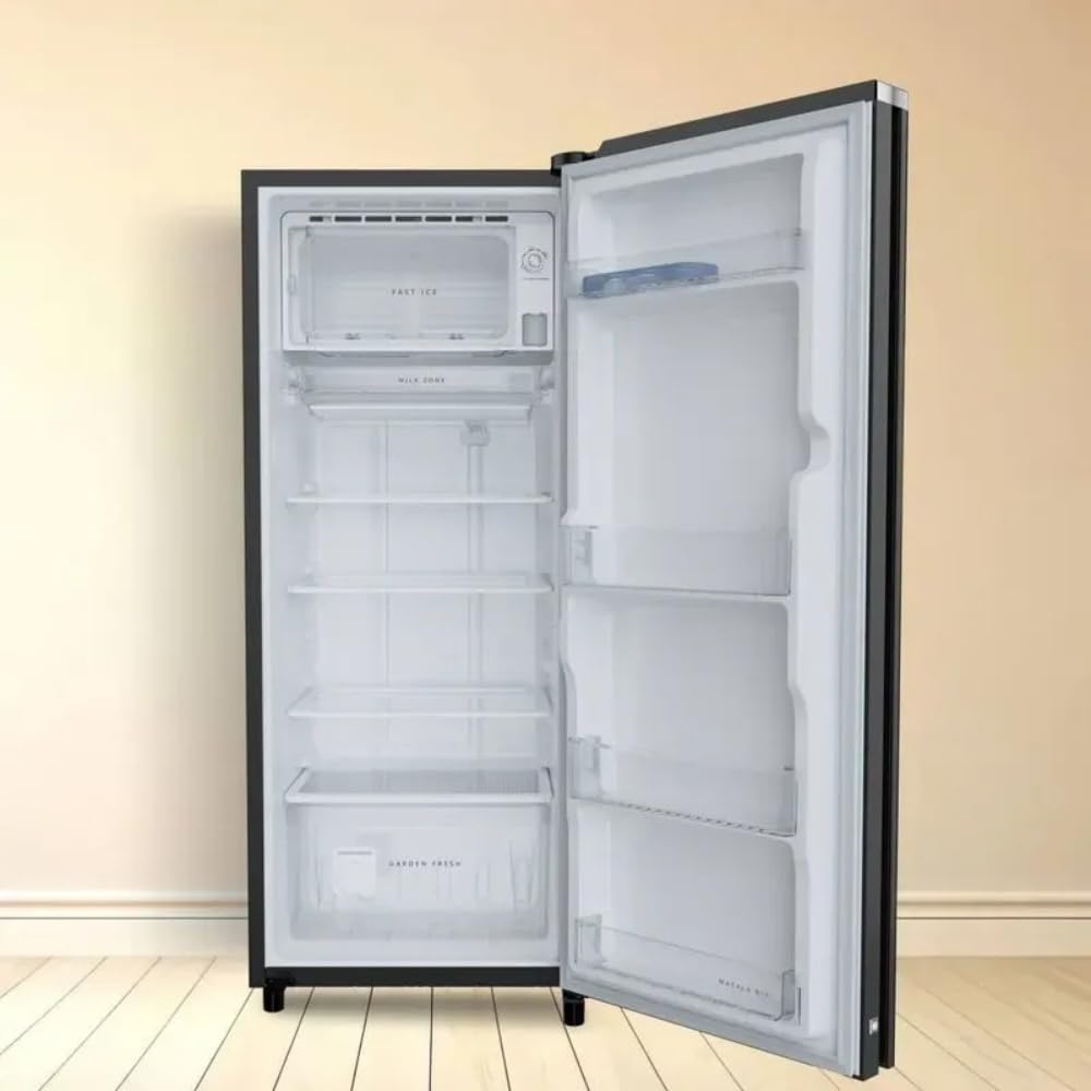 Whirlpool 207L 3 Star Glass Door Single Door Refrigerator