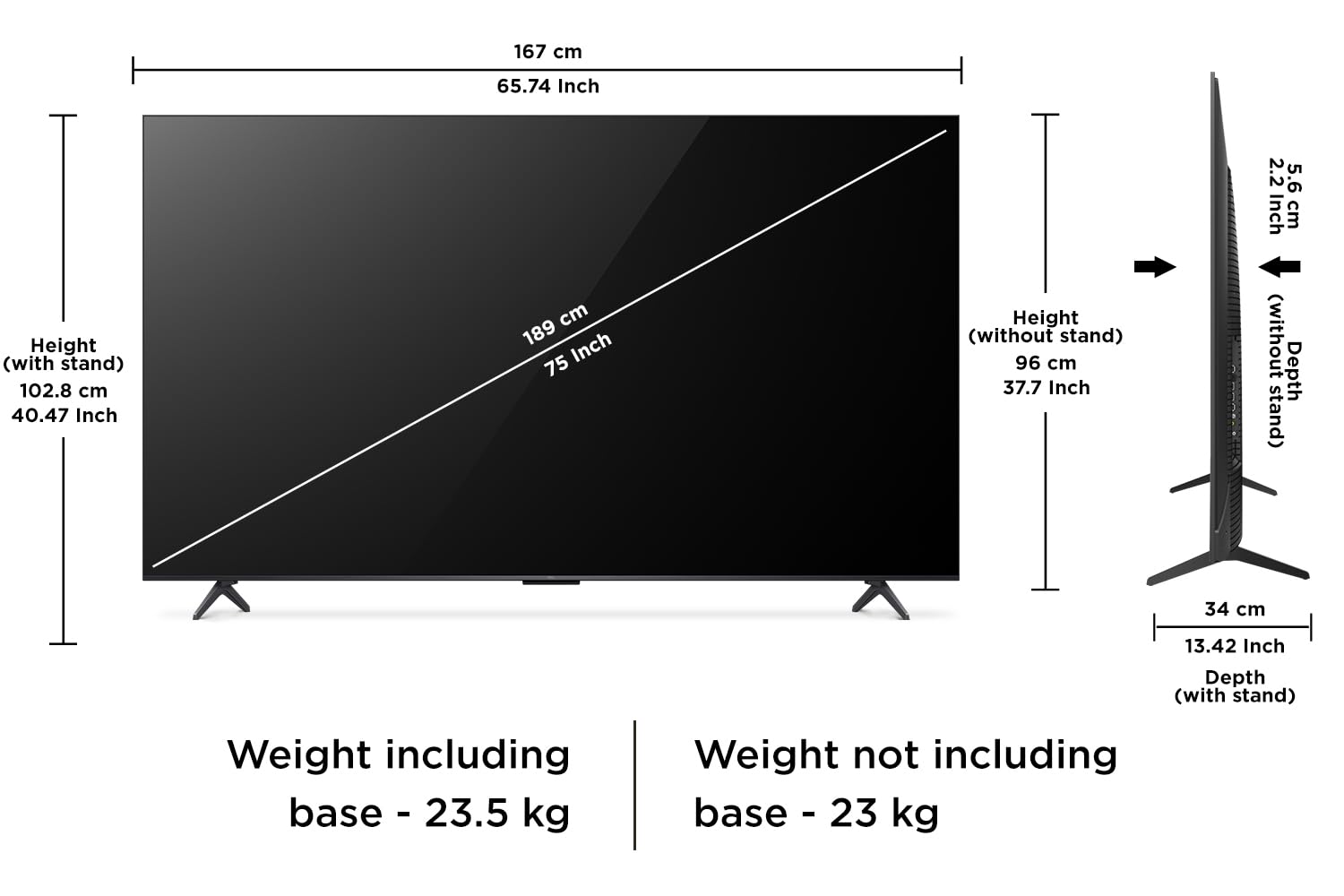 TCL 189 cm