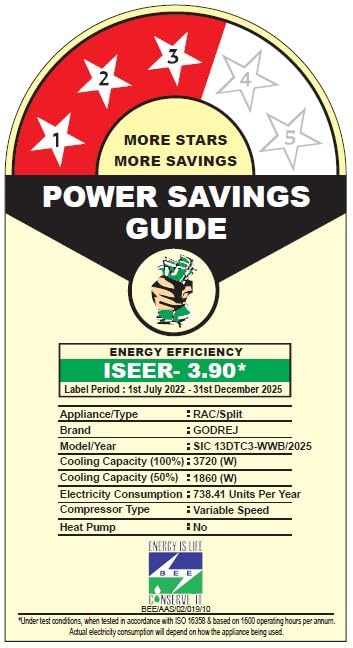 #Godrej 1.1T 3★ Inverter AC