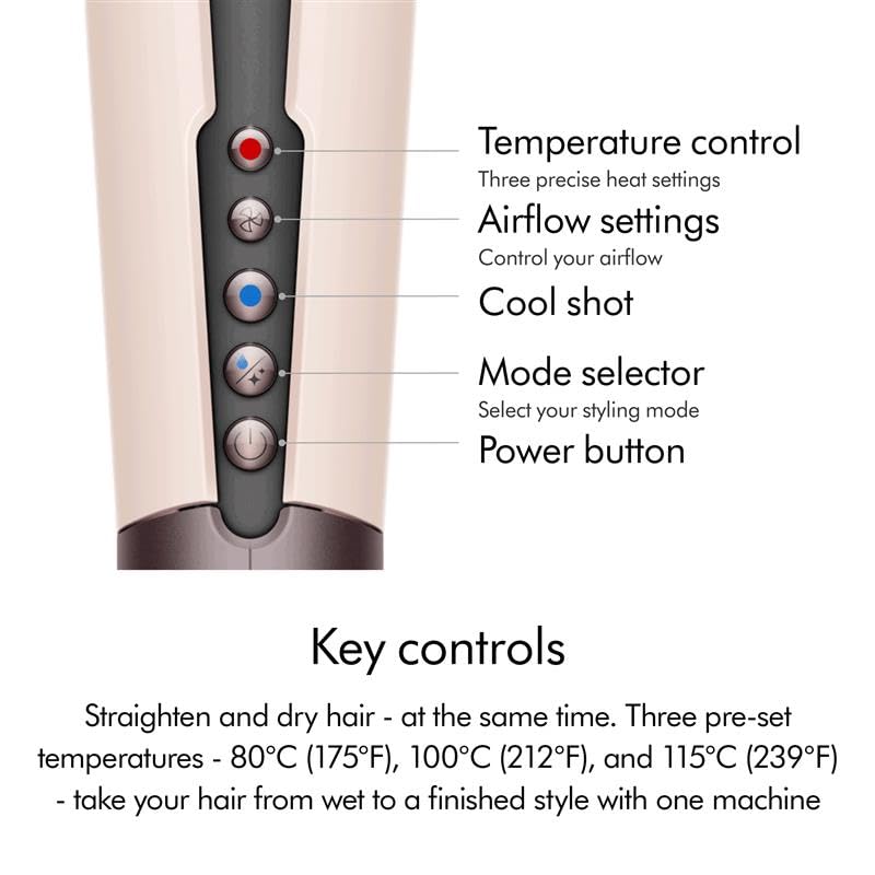 #Dyson Airstrait Straightener Ceramic rose Gold HT01