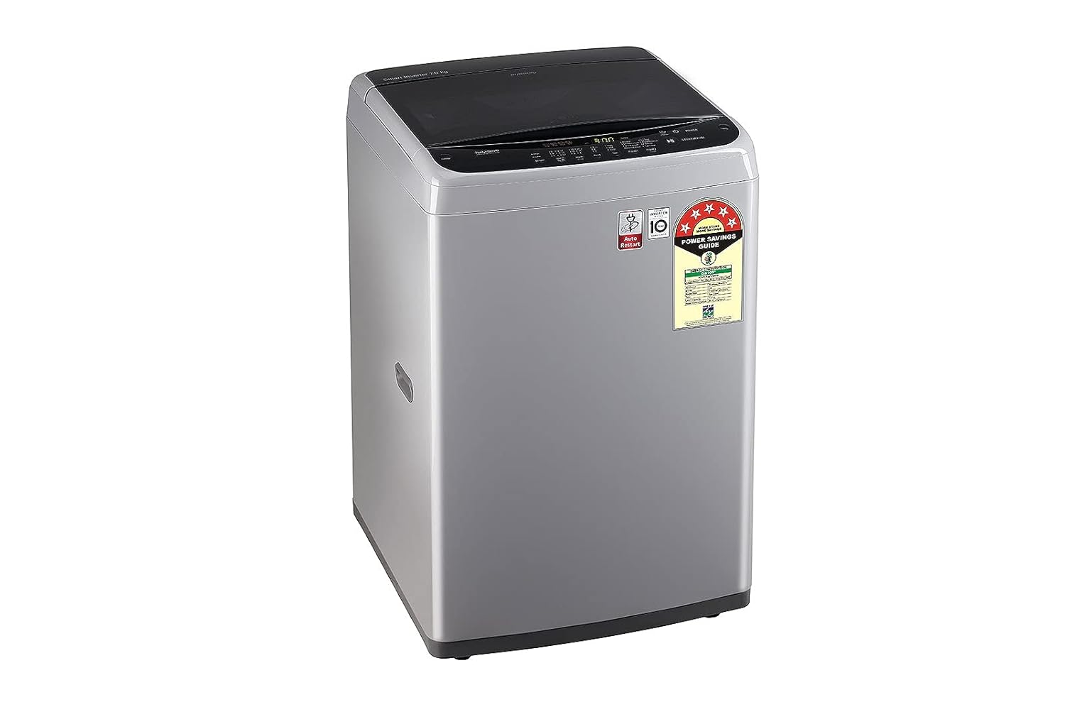 LG 7 kg 5 Star Smart Inverter Technology Fully Automatic Top Load Washing Machine (T70SPSF1ZA- Silver)
