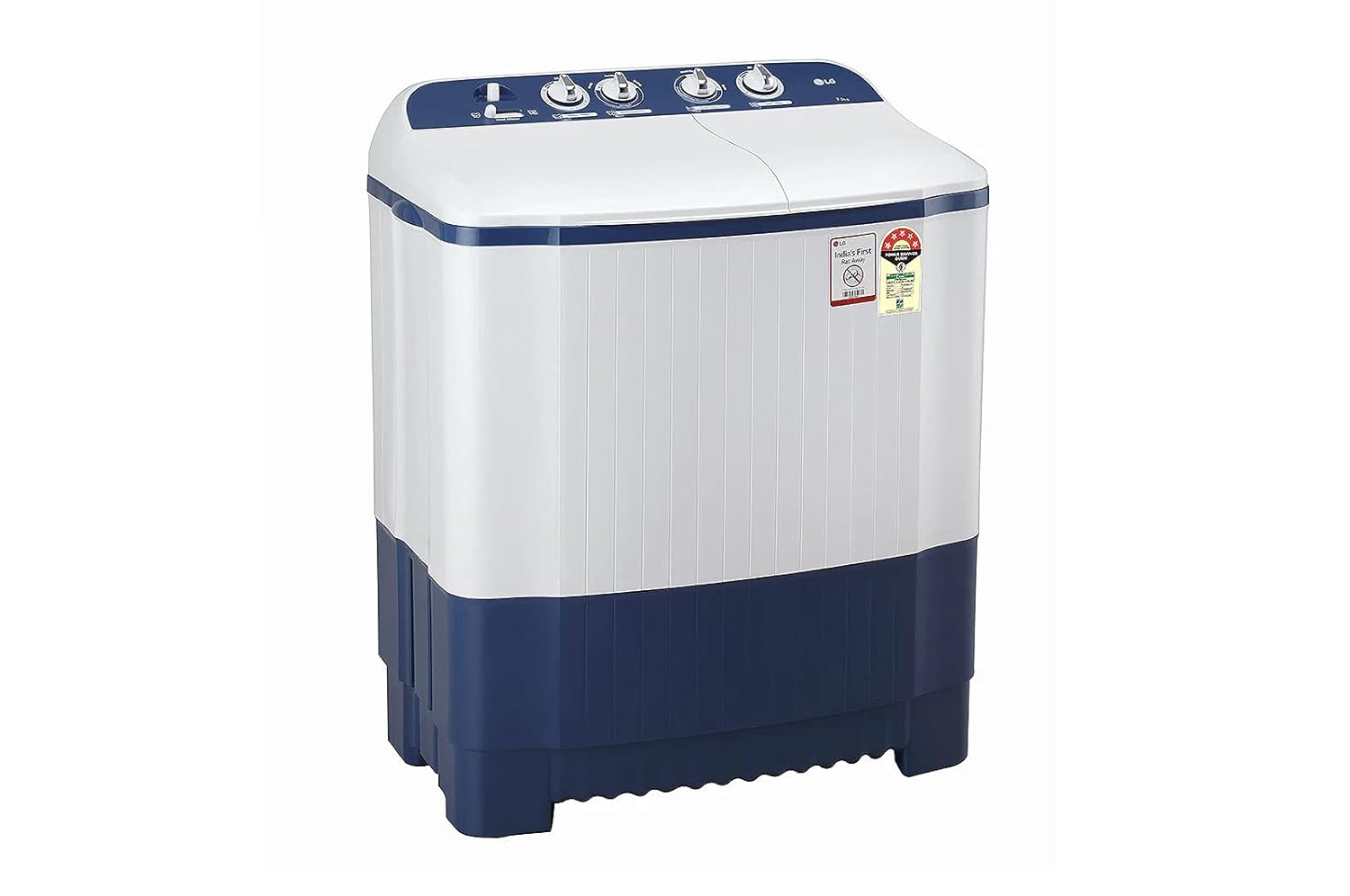 LG 7 Kg 5 Star Semi-Automatic Top Loading Washing Machine Appliance (P7010NBAZ- Dark Blue)