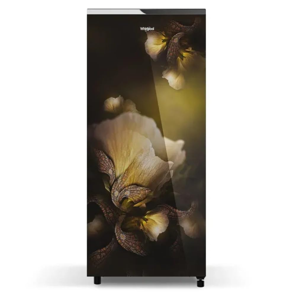 Whirlpool 207L 3 Star Glass Door Single Door Refrigerator