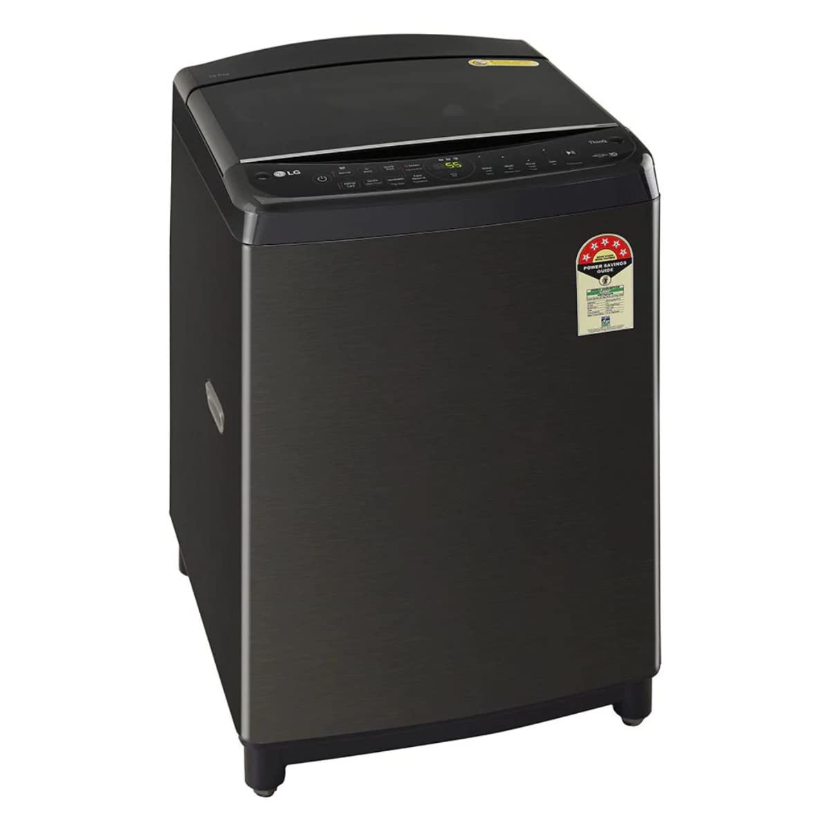 LG 10.0 Kg Inverter Wi-Fi Fully-Automatic Top Loading Washing Machine (THD10SWP- Platinum Black-Stainless Steel)