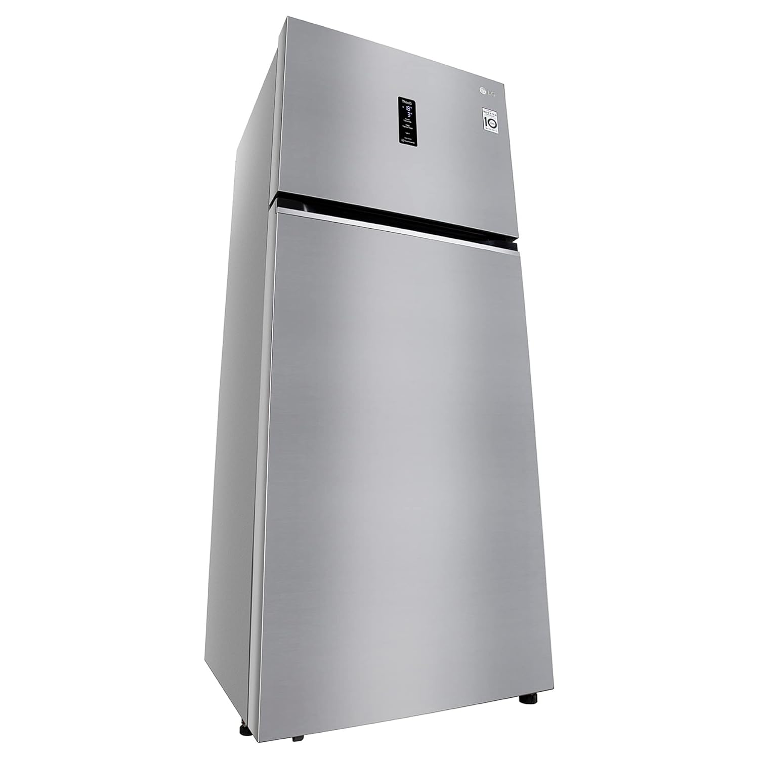 LG 380 L 2 Star Frost-Free Smart Inverter Double Door Refrigerator (GL-S412SPZY- Shiny Steel- Convertible- Gross Volume- 408 L)