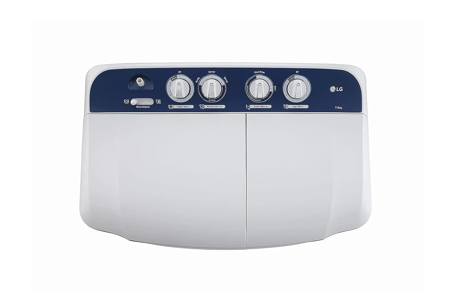 LG 7 Kg 5 Star Semi-Automatic Top Loading Washing Machine Appliance (P7010NBAZ- Dark Blue)