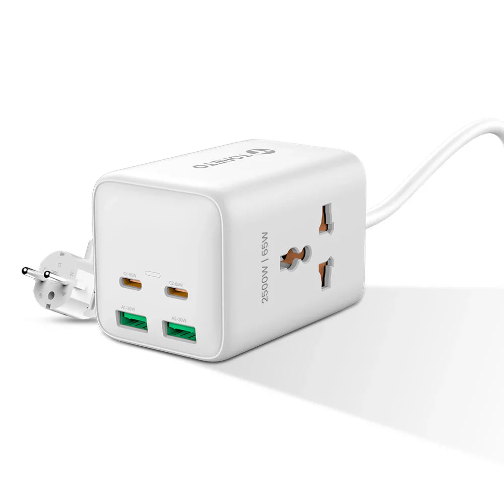 Toreto 558 TOR Charger Qube Hub 2500W: High-Power Multi-Device Charging Solution for Maximum Efficiency