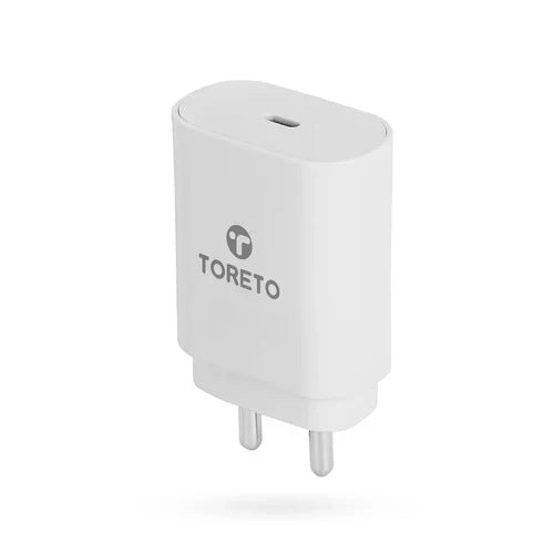 Toreto 568C TOR Charger PD Zest Aero C-to-C 25W: High-Speed Power Delivery Charging Solution
