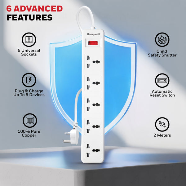 #Color_White Honeywell 5 OUTLET EXTENSION BOARD