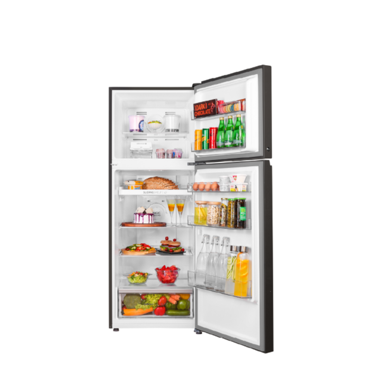 Haier 328L 2 Star Glass Double Door Refrigerator - HRF-3782CPGA-P