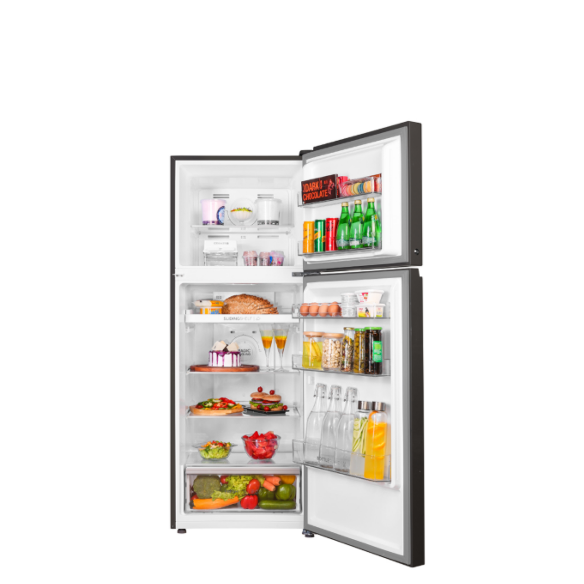 Haier 328L 2 Star Glass Double Door Refrigerator - HRF-3782YGGA-P
