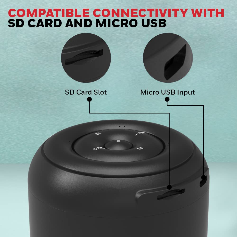 Honeywell Trueno U100 Wireless Duo Bluetooth V5.0 Speaker 5Wx2, 12Hrs Playtime per Speaker, Advanced 52mm Drivers, IPX4, TWS Feature, Premium Stereo Sound, Multi Compatibility Mode (Grey)