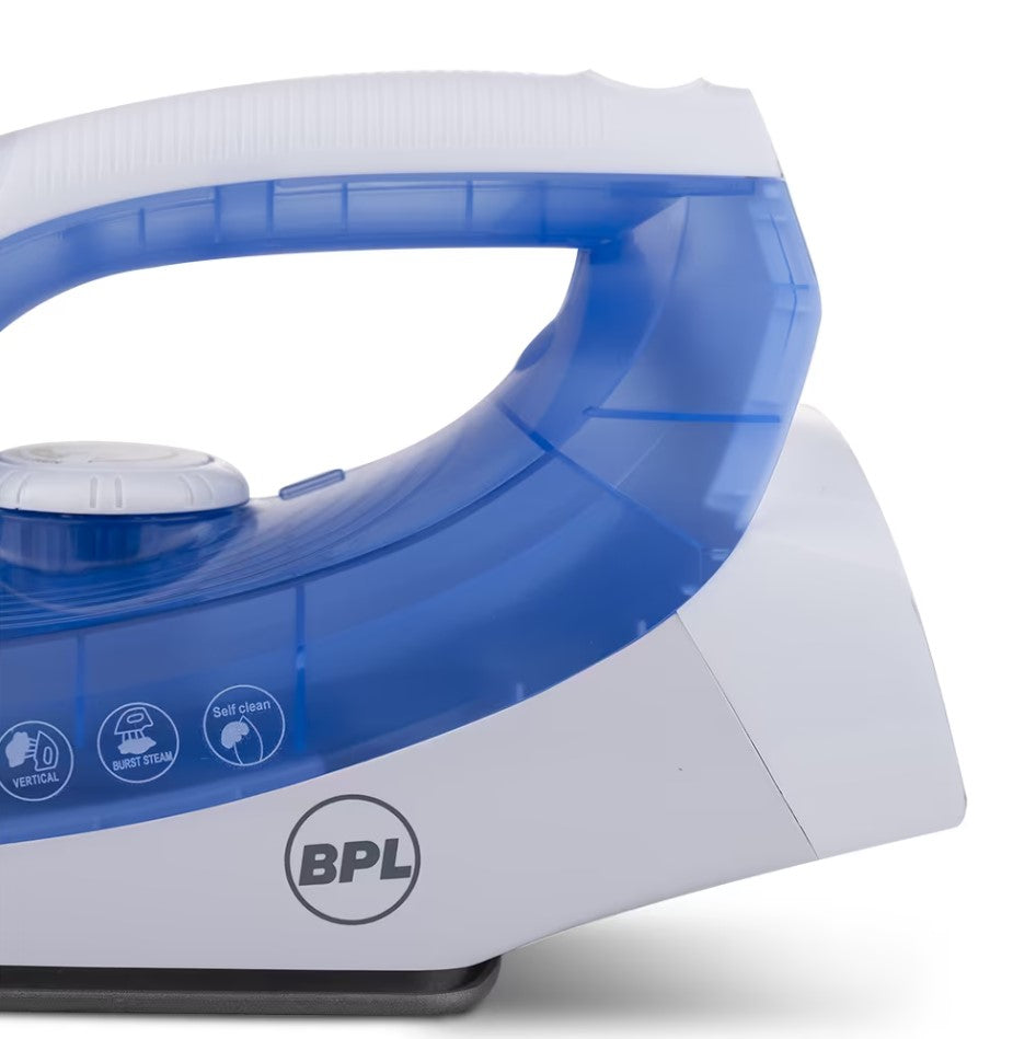 BPL Steam Iron – BSIG20212 | Powerful Steam, Non-Stick Soleplate, Smooth Ironing