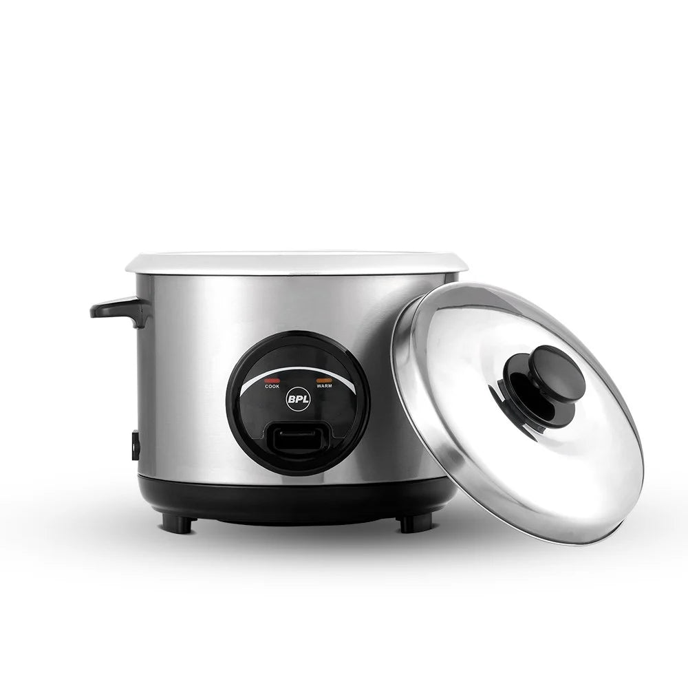 Stainless Steel BPL 1.8 ltr rice cooker BRCO001182B 700 watt, Number of Trays/Plates: 1 Plate