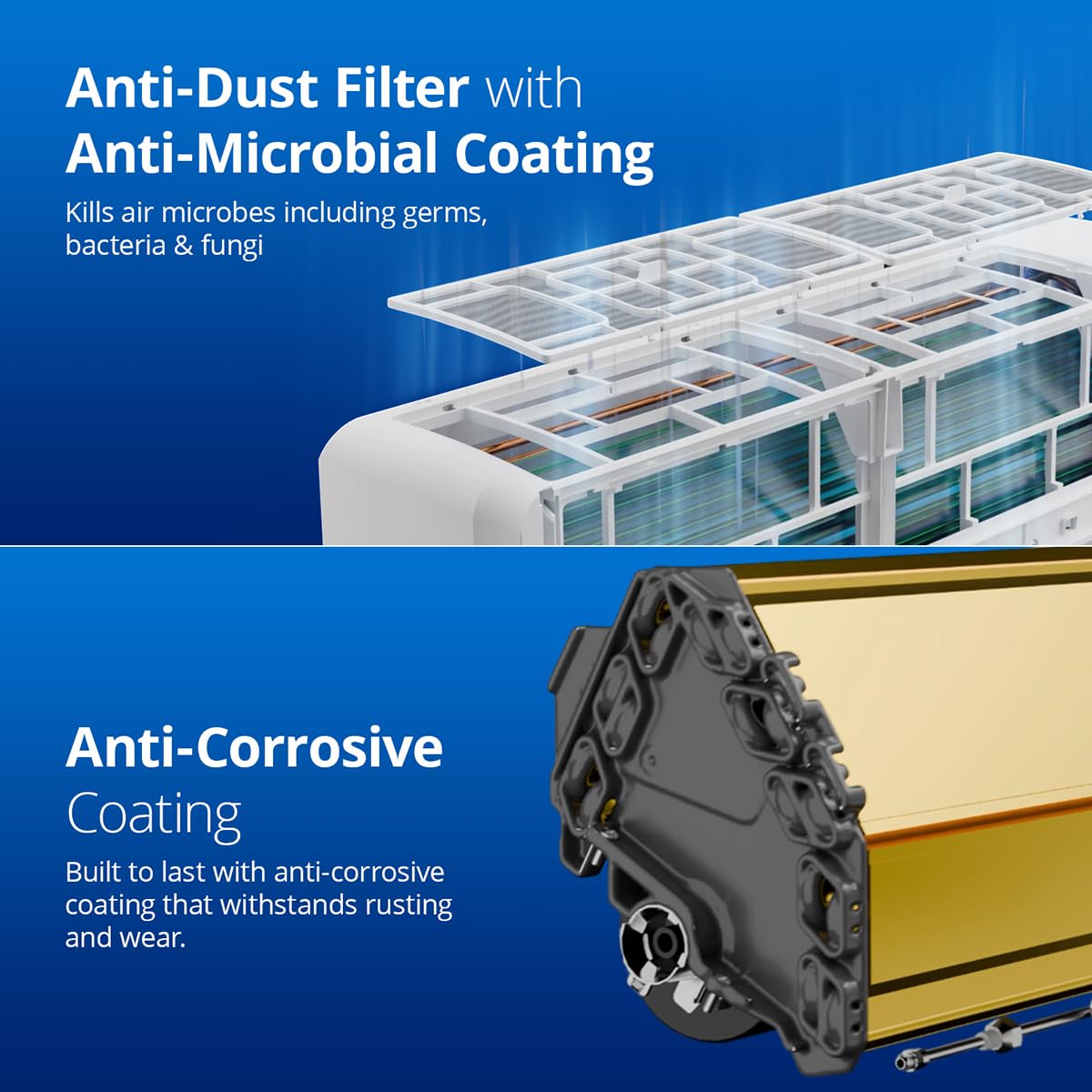 #Voltas 1.5 Ton 3 Star Fixed Speed Split AC 