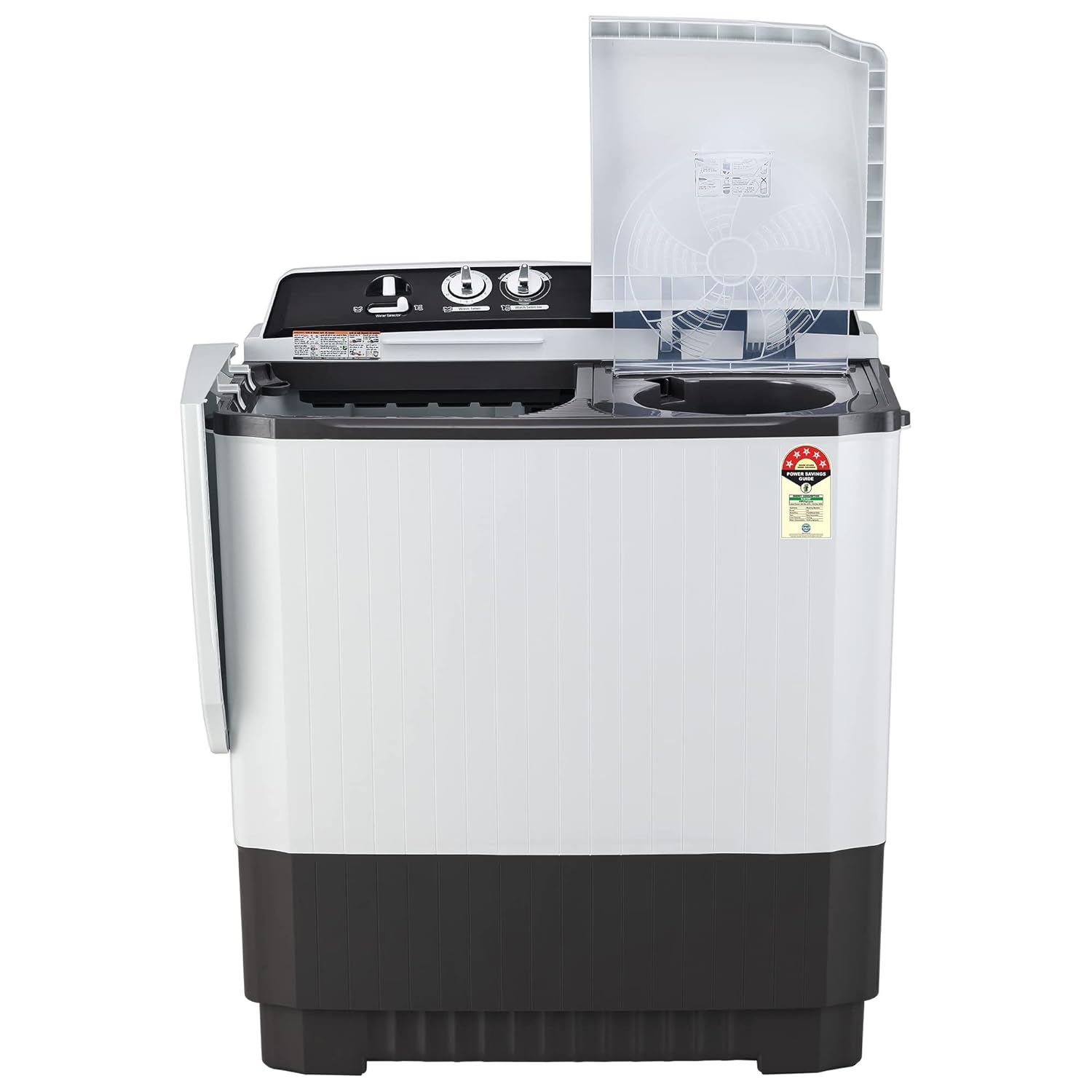 LG 10 kg 5 Star Semi-Automatic Top Load Washing Machine Appliance (P1040RGAZ- Dark Gray- Roller Jet Pulsator)