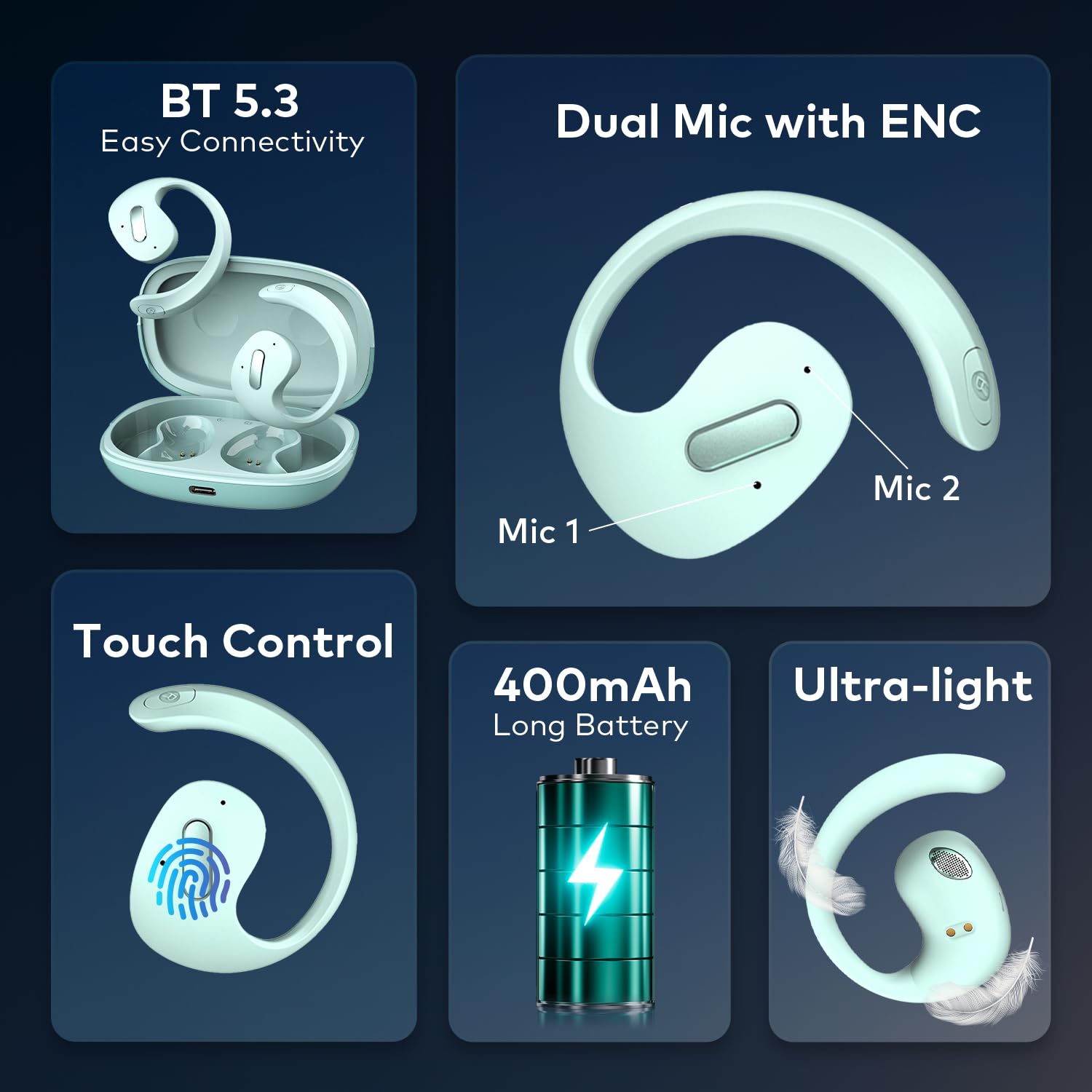 #Color_Misty Aqua itel Buds