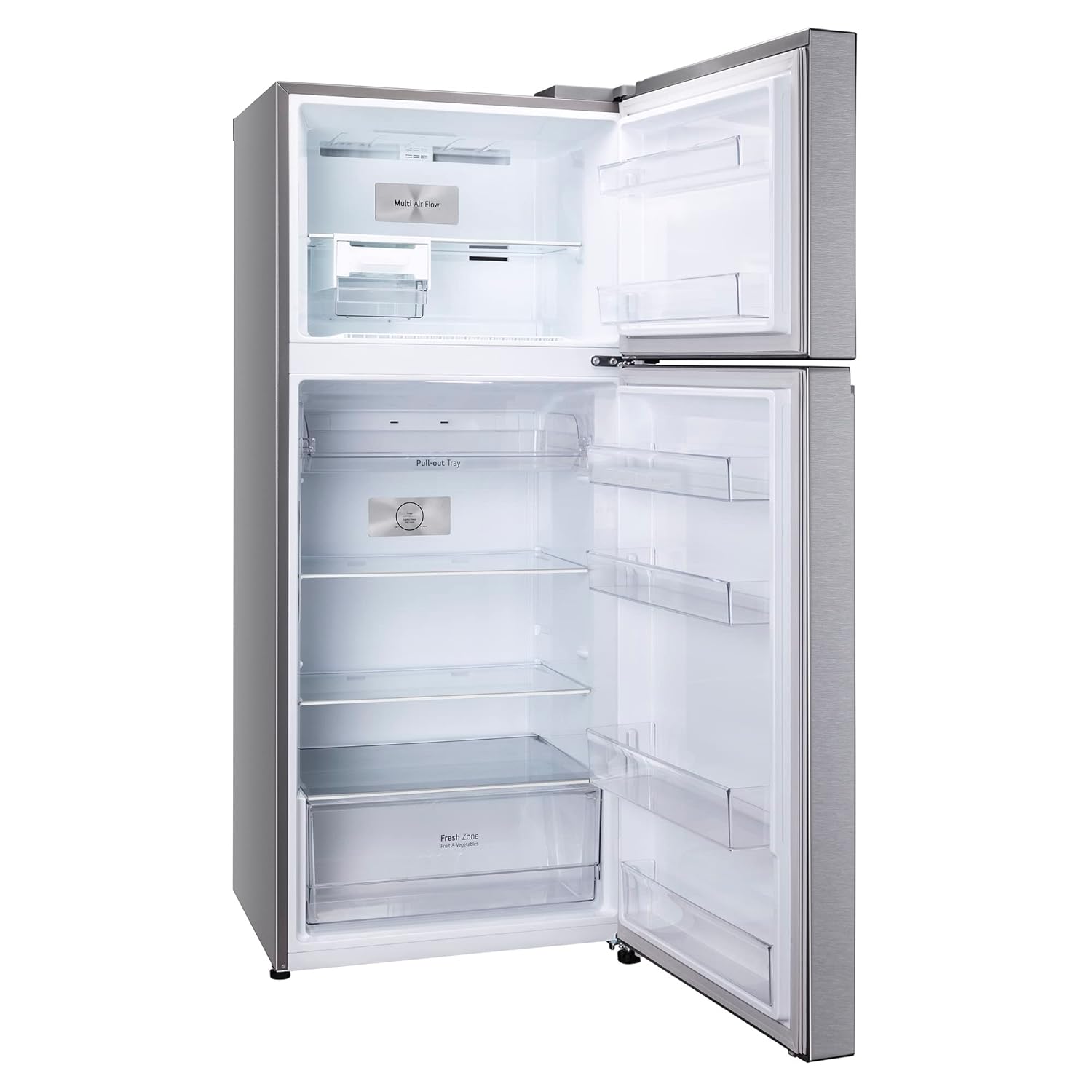 LG 380 L 2 Star Frost Free Smart Inverter Double Door Refrigerator Appliance (- GL-N412SDSY- Dazzle Steel- Express Freeze)