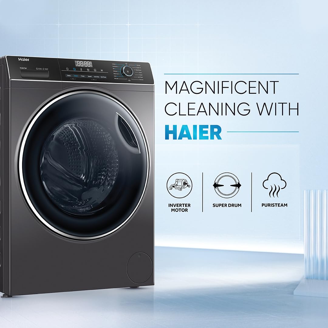 Haier 8 Kg Inverter Front Load Washing Machine
