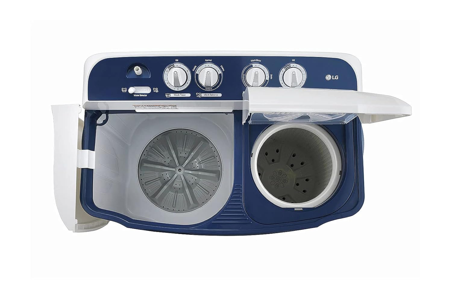 LG 7 Kg 5 Star Semi-Automatic Top Loading Washing Machine Appliance (P7010NBAZ- Dark Blue)