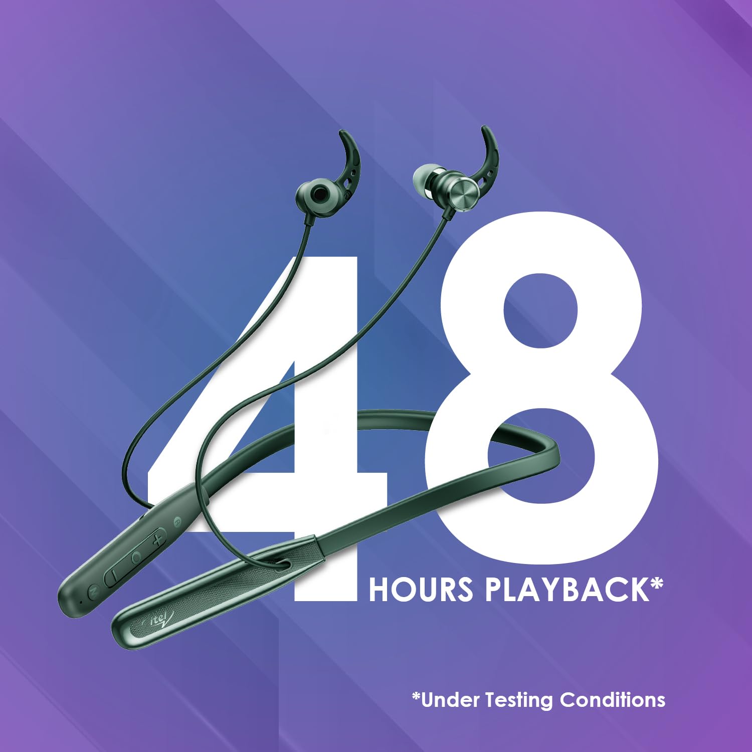 #Color_Green itel Earphones