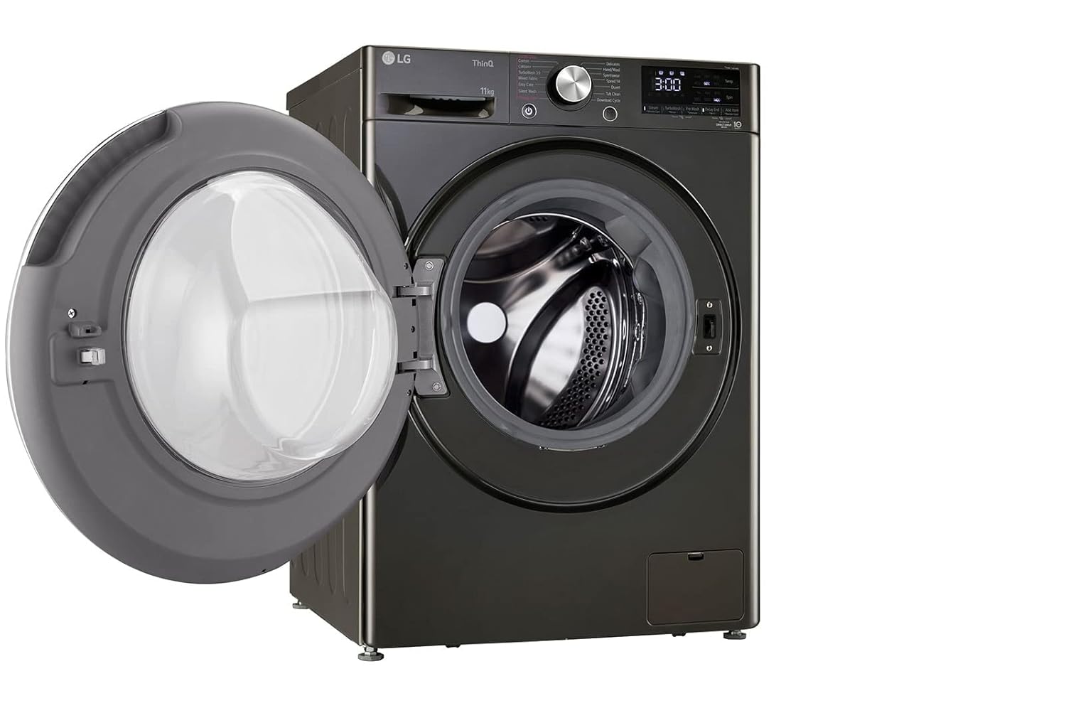 LG 11 Kg 5 Star Inverter Wi-Fi Fully-Automatic Front Load Washing Machine with In-Built Heater (FHP1411Z9B- Black VCM- AI DD Technology- 1400 RPM & Steam+)