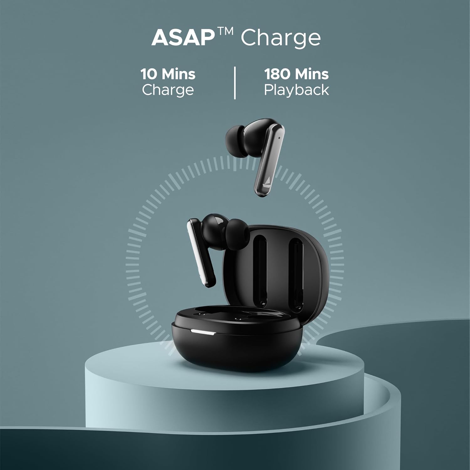 boAt Airdopes Bliss ANC TWS Earbuds w/ ANC(32dB) 42 HRS Playback & BEAST Mode Bluetooth