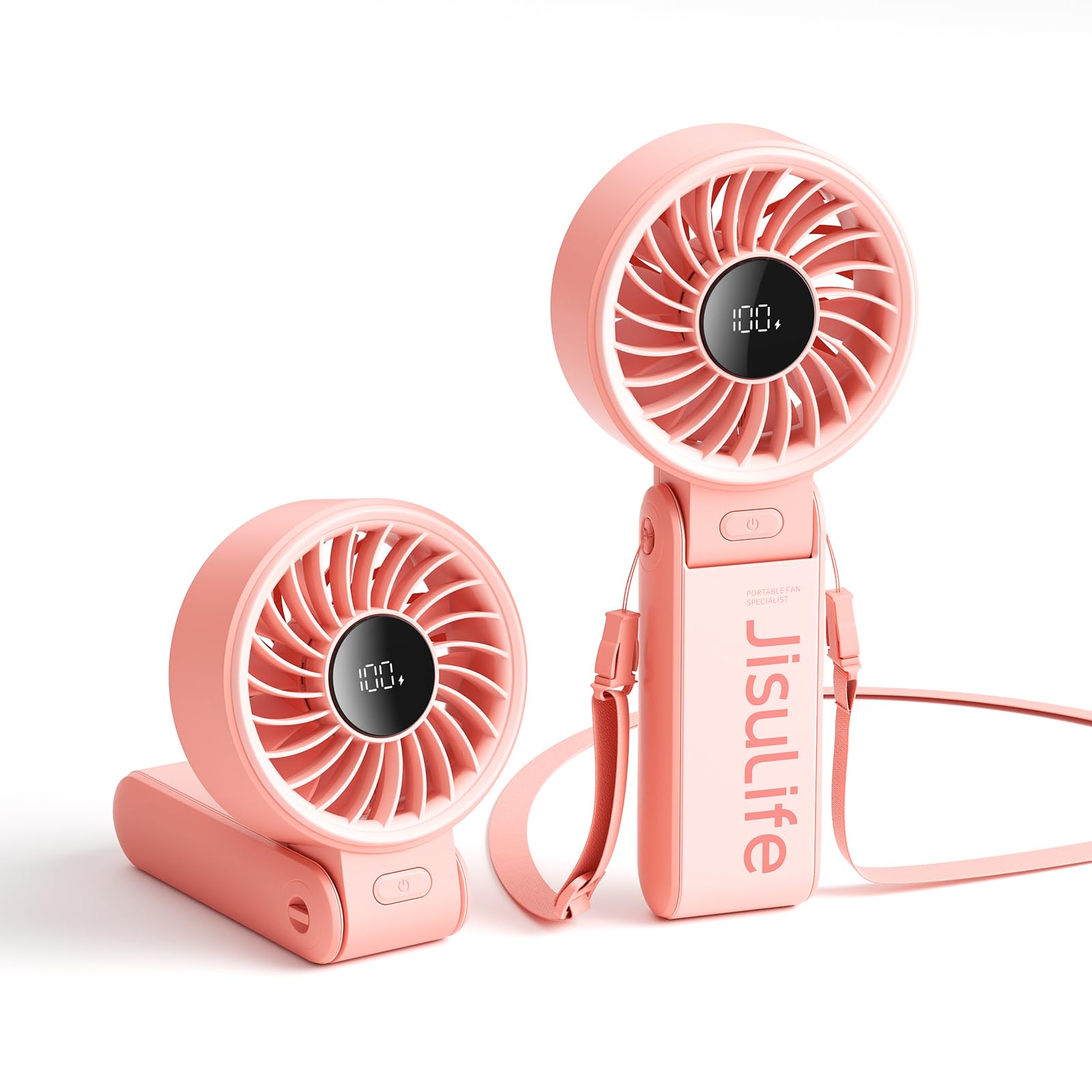 #Color_Pink JISULIFE Life7 Handheld Fan