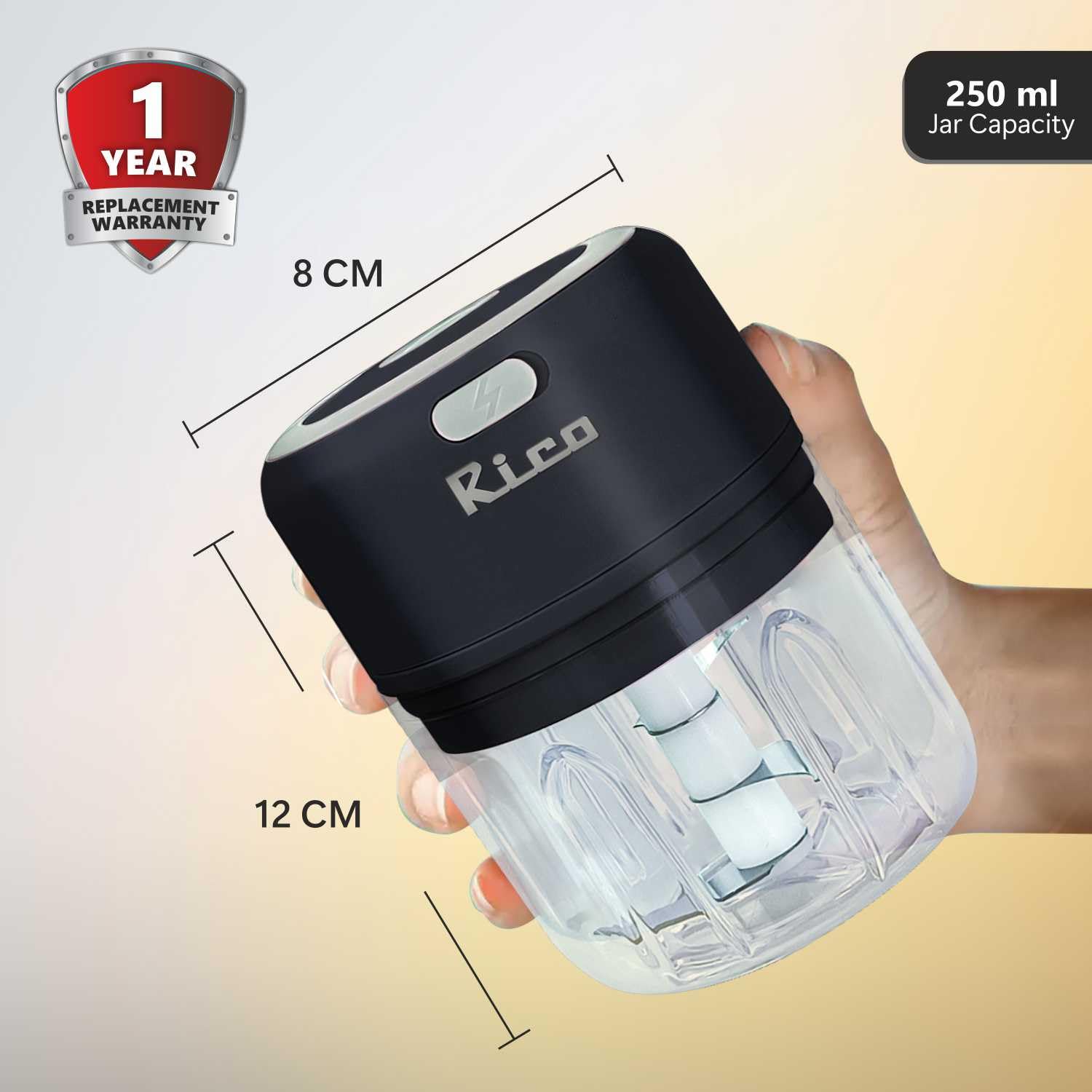 Rico Rechargeable Electric Mini Chopper