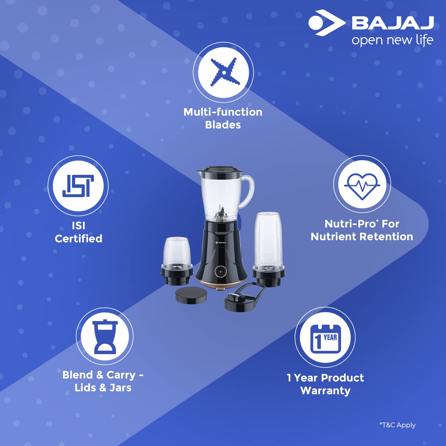 Bajaj NX-01 300W Mixer Grinder