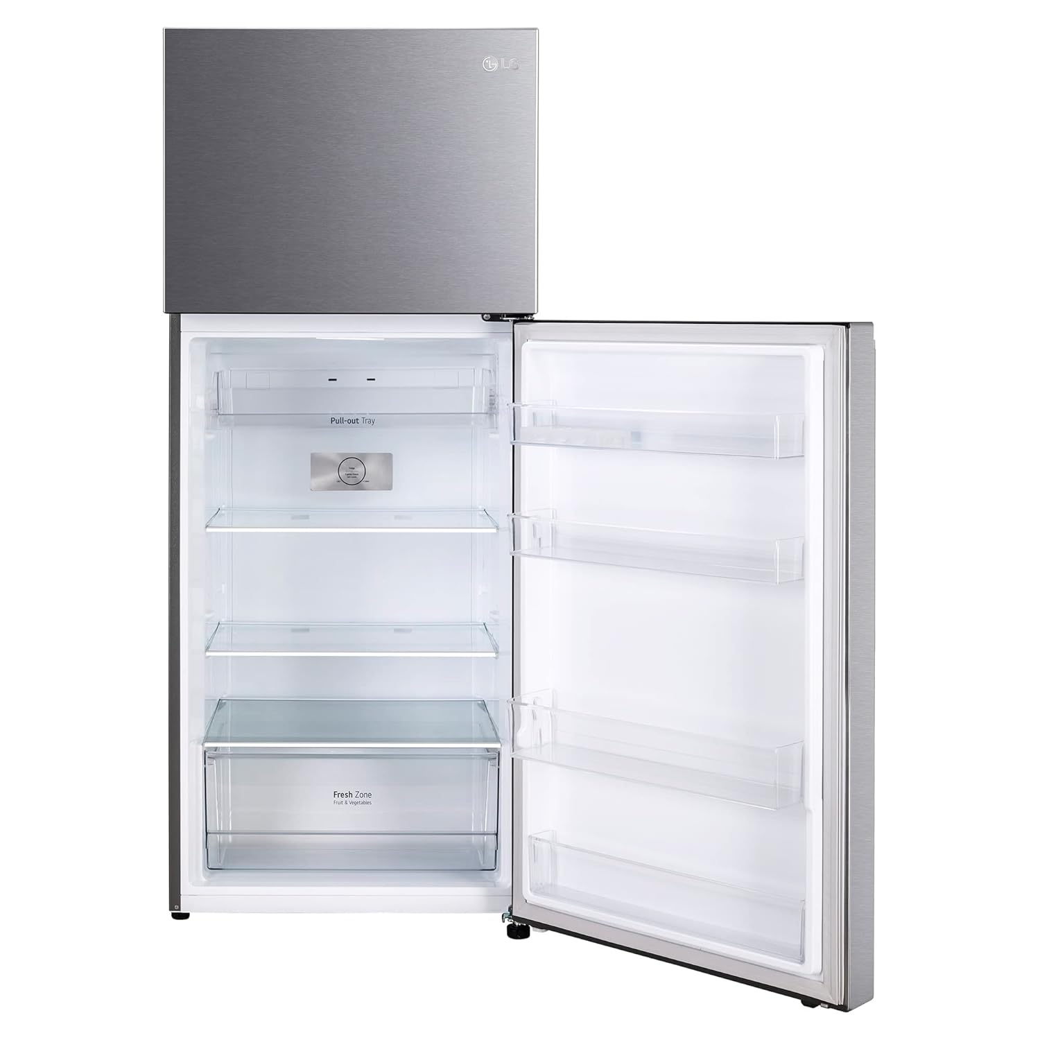 LG 380 L 2 Star Frost Free Smart Inverter Double Door Refrigerator Appliance (- GL-N412SDSY- Dazzle Steel- Express Freeze)