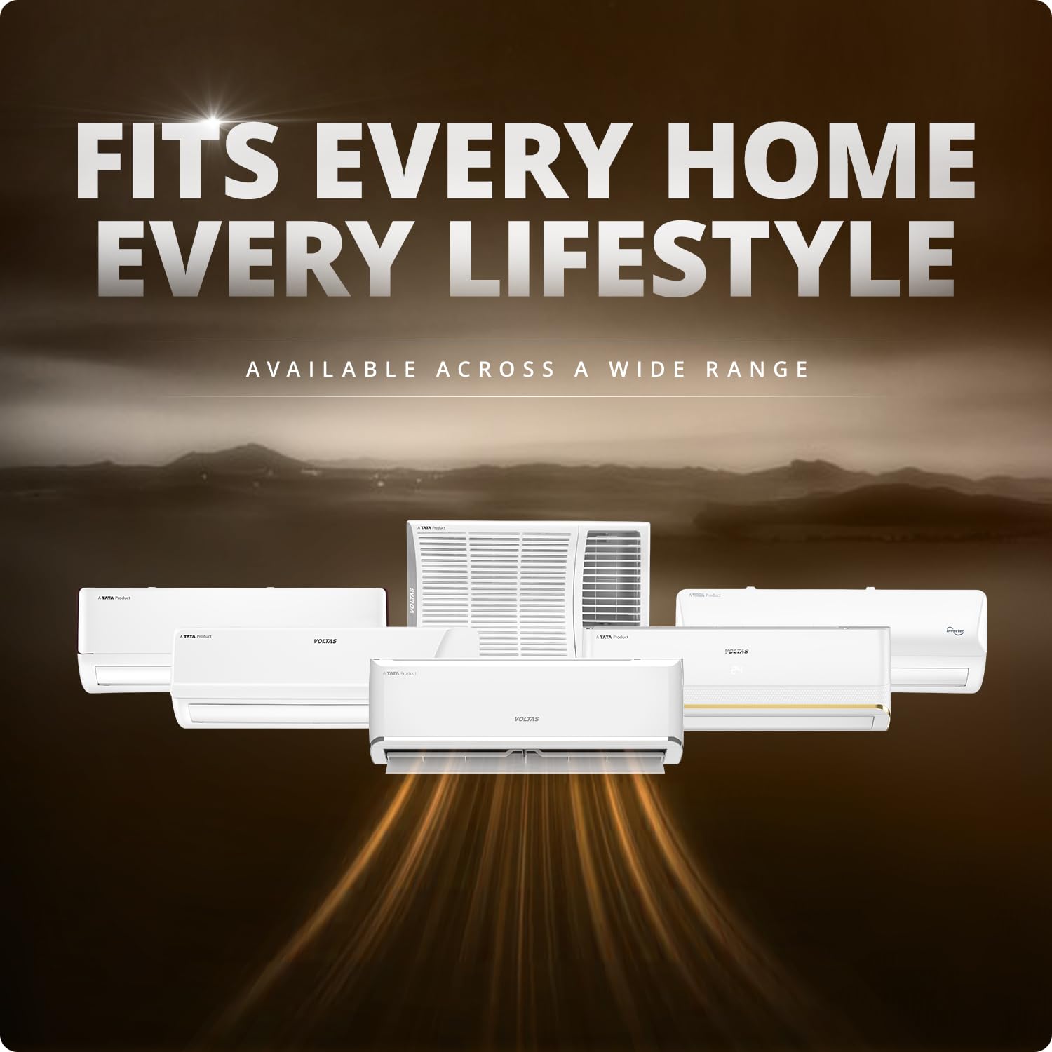 #Voltas 2 Ton 3 Star Inverter Split AC Venus Plus