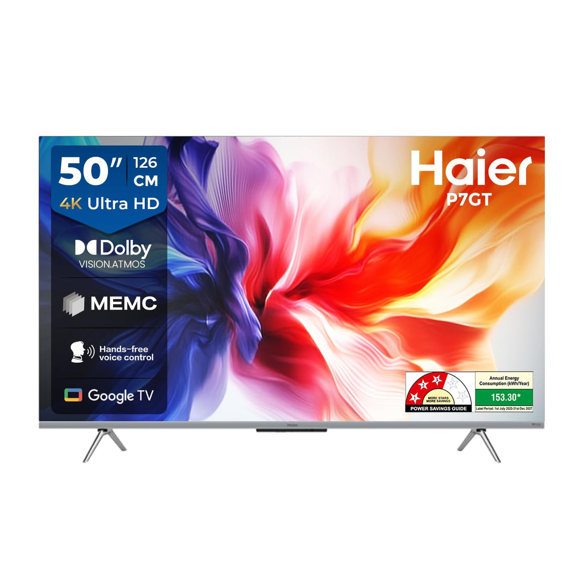 Haier Smart TV 50P7GT-P 50 Inch 4K QLED Google TV
