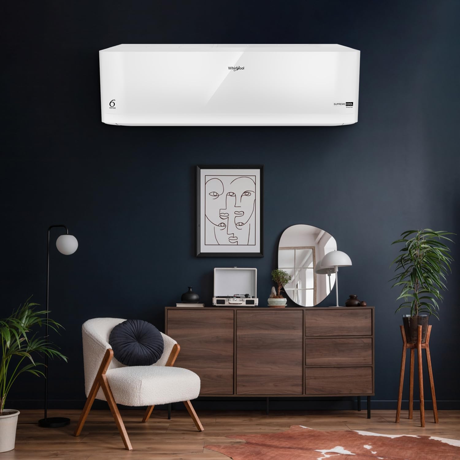 Whirlpool 2.0 Ton 3 Star  Supremecool Inverter Split AC (SUPREMECOOL 20T 3S INV EXP S5N3PB0  Copper  Convertible 4-in-1 Cooling Mode  HD Filter White)