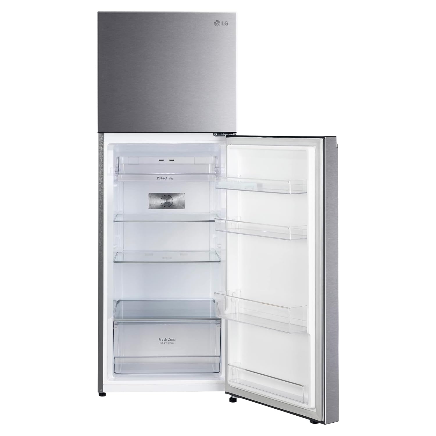 LG 288 L 2 Star Smart Inverter Frost-Free Double Door Refrigerator (GL-S322SPZY- Shiny Steel- Convertible & Multi Airflow Cooling)