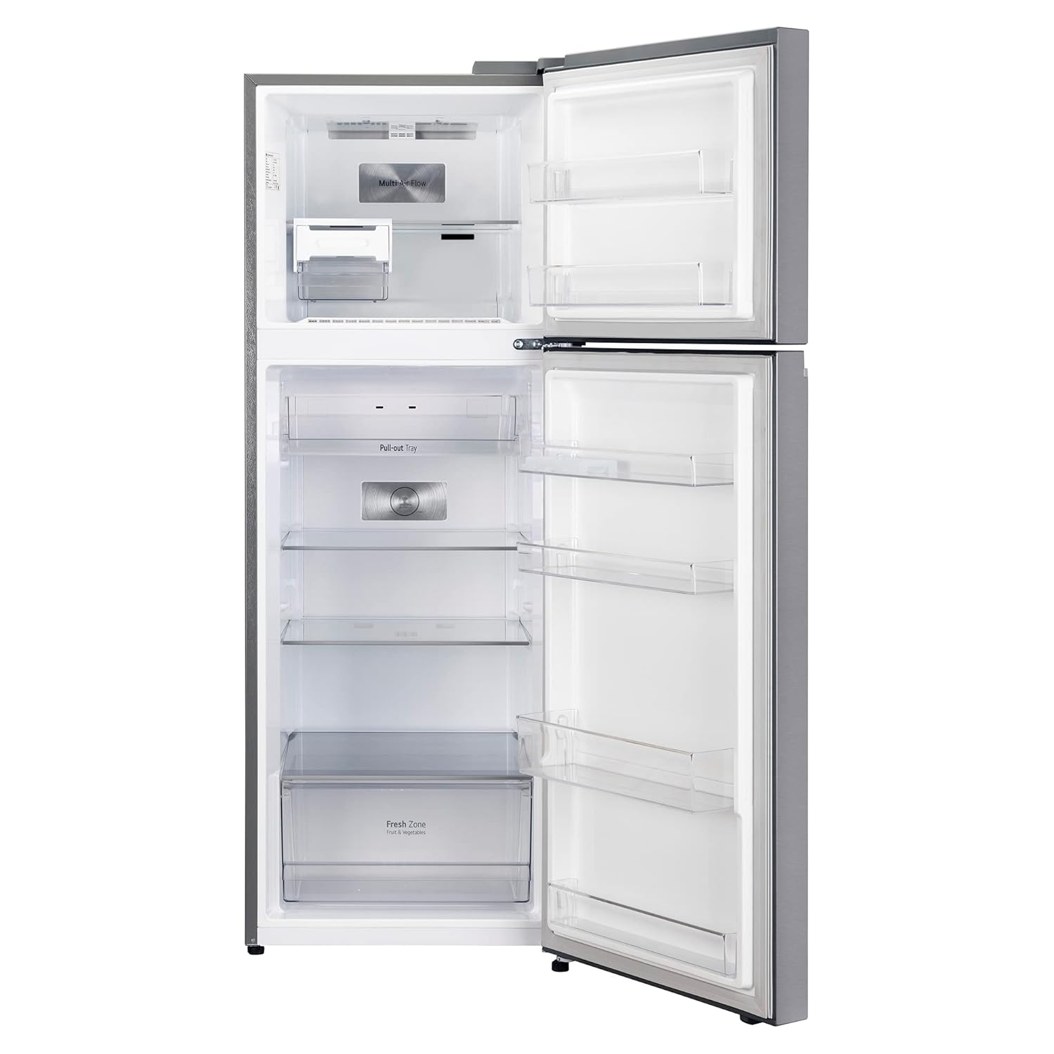 LG 288 L 2 Star Smart Inverter Frost-Free Double Door Refrigerator (GL-S322SPZY- Shiny Steel- Convertible & Multi Airflow Cooling)