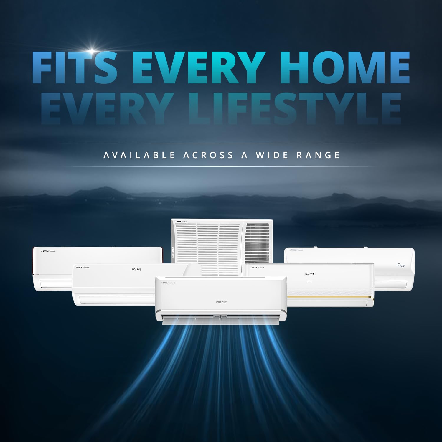 #Voltas 1.5 Ton 5 Star Inverter Split AC Vectra