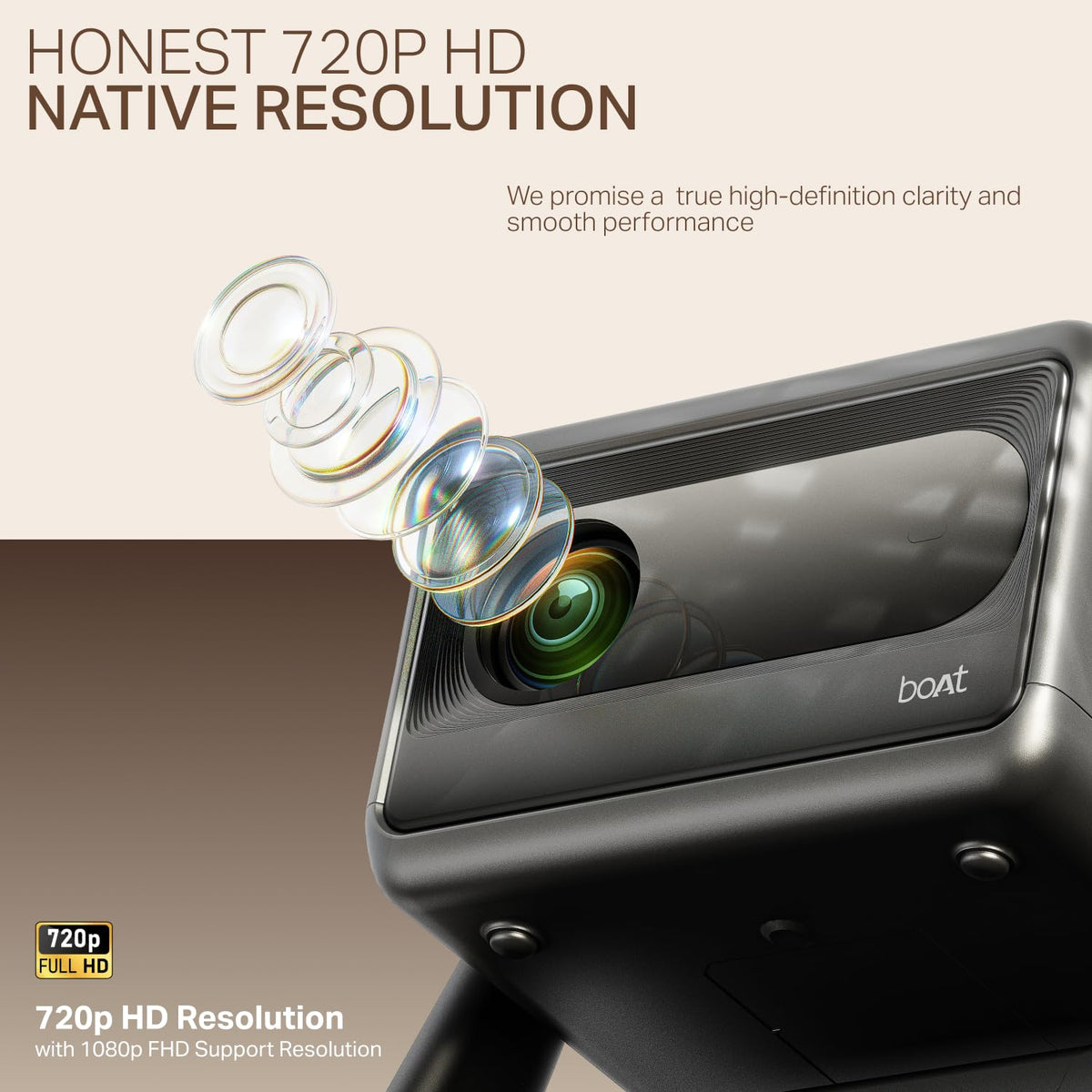 boAt CineHead E1 Smart Projector Saral Traders