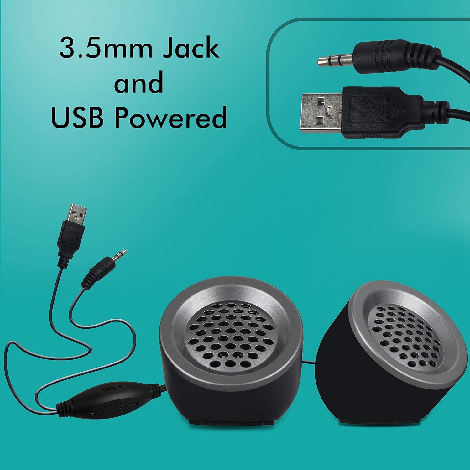 Zebronics Zeb-Pluto 2.0 Multimedia Speakers with USB Power & 3.5mm Jack